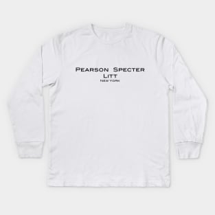 Suits - Pearson Specter Litt - Logo Kids Long Sleeve T-Shirt